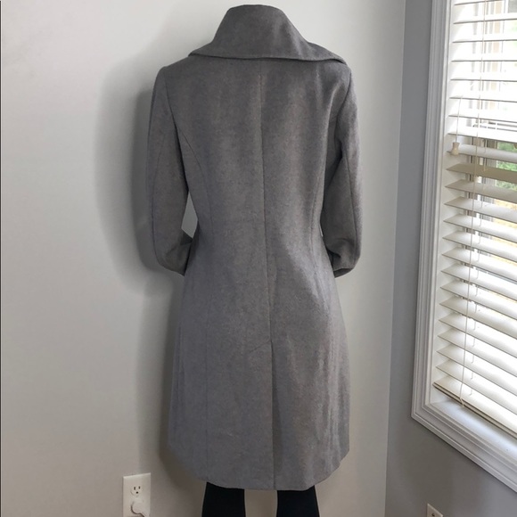 Cole Haan Signature Envelope Collar A-Line Coat - Picture 6 of 8